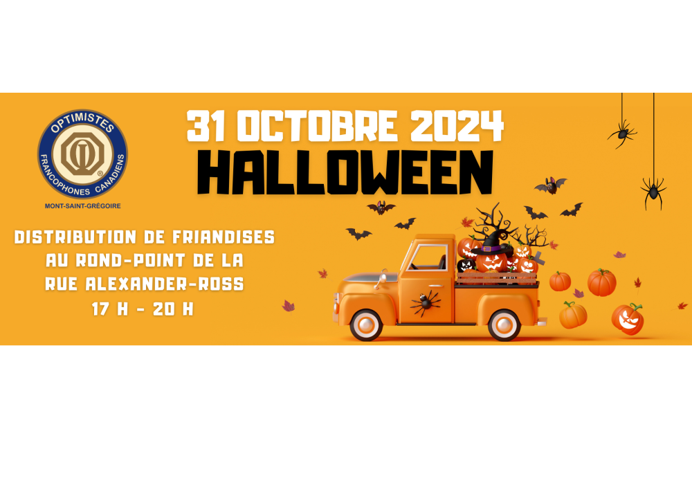 Halloween - distribution de bonbons par le Club Optimiste