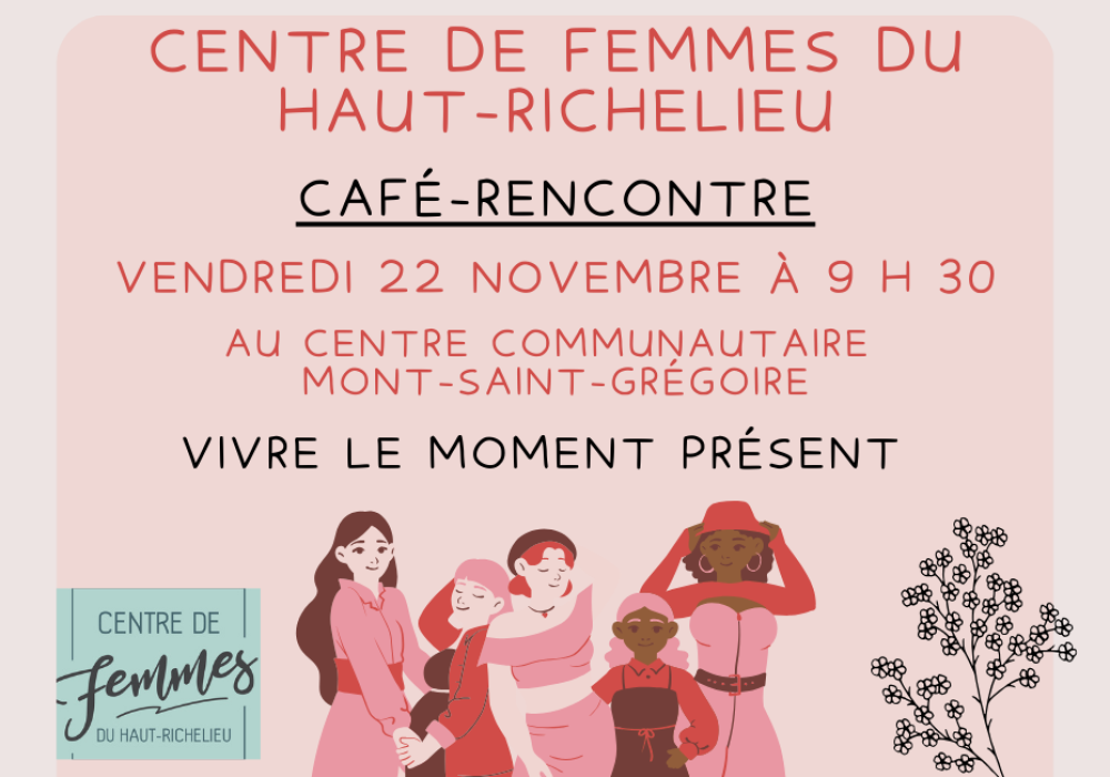 Café-rencontre du Centre de femmes du Haut-Richelieu