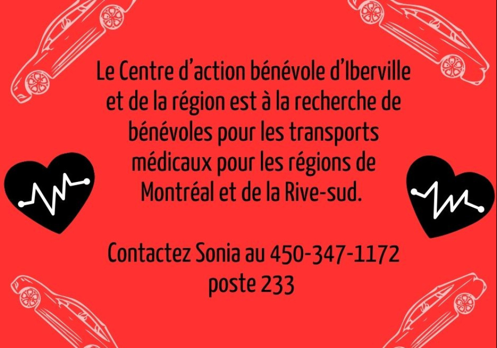 Recherche de bénévoles pour le CABIR - Aide aux transports médicaux